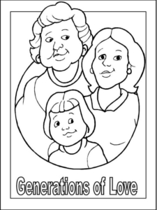 I Love My Grandparents Coloring Sheets