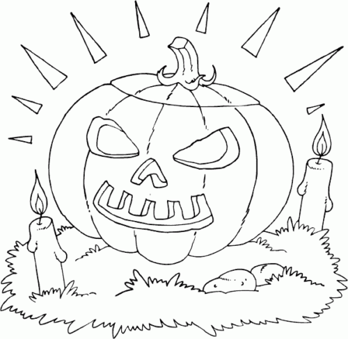 Jack O Lantern Coloring Book PDF