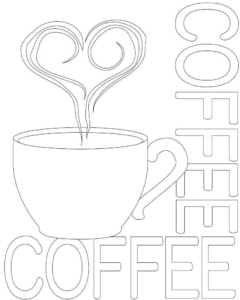 October Coloring Pictures International Coffee Day