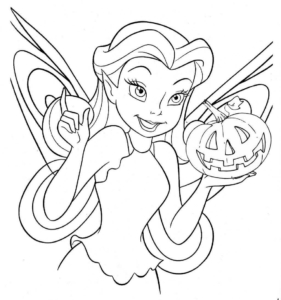 Rosett Tinkerbell Coloring Page