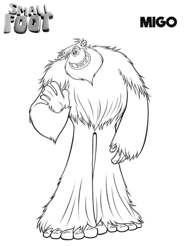 Smallfoot Coloring Pages Printable Migo