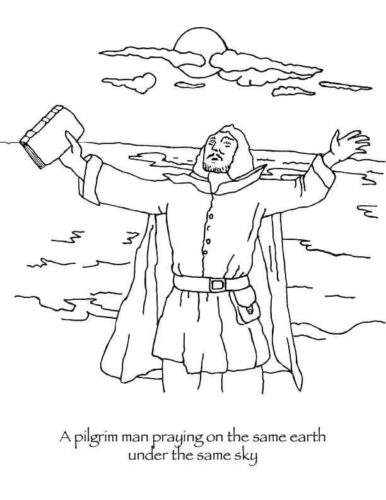 Free Pilgrims Coloring Pages