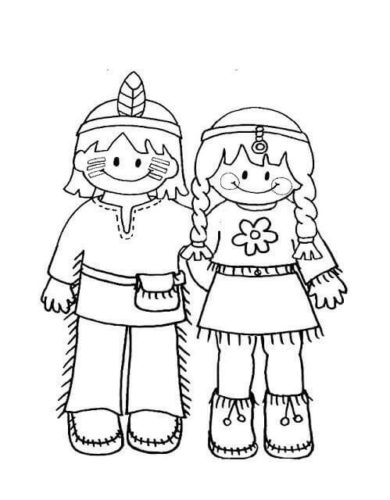 30 free printable native american coloring pages