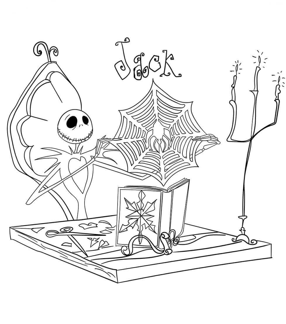 Free Printable Nightmare Before Christmas Coloring Pages Web So, Here ...
