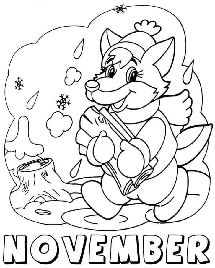November Adult Coloring Pages Coloring Pages