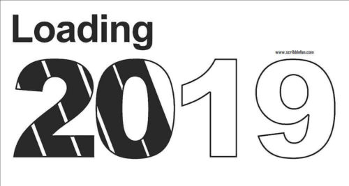 Coloring Happy New Year 2019
