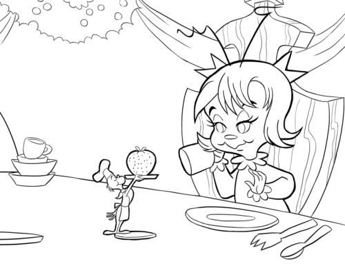 Grinch and Cindy Lou Who Coloring Page