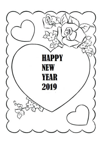 New Year 2019 Card Template