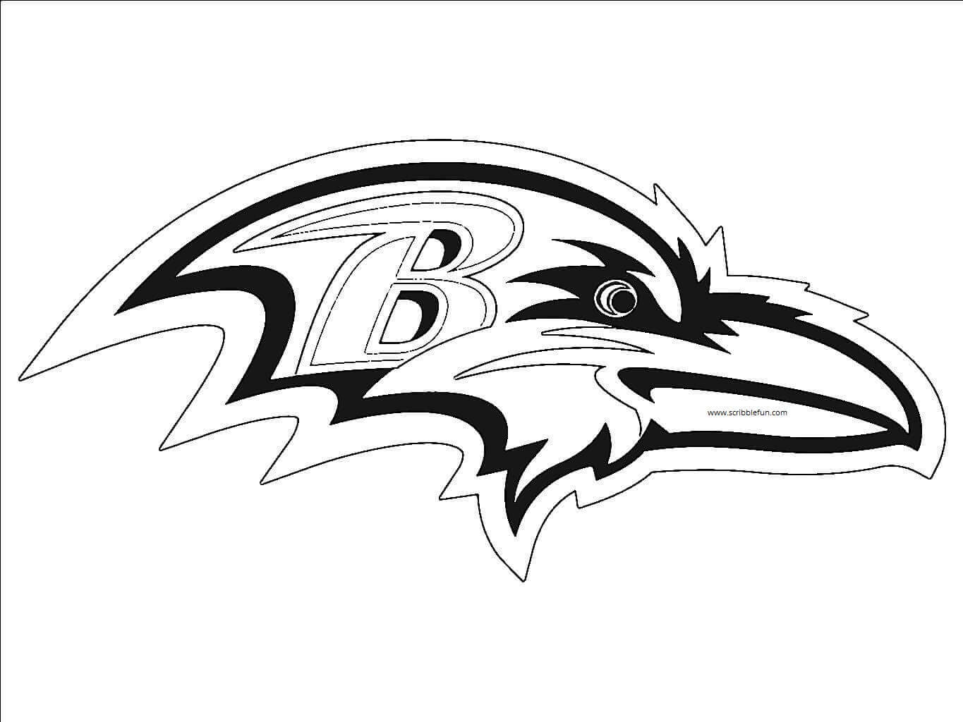 Ravens Logo Coloring Page