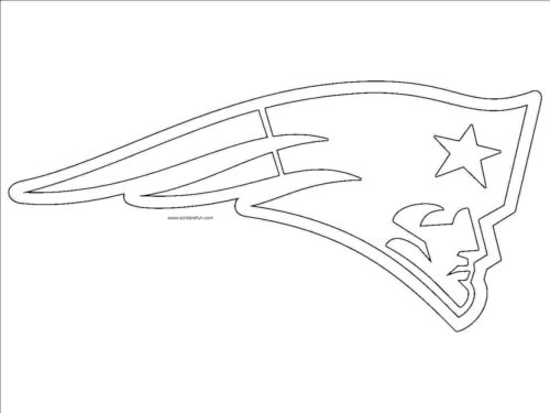 Patriots Football Logo Coloring Page Coloring Pages