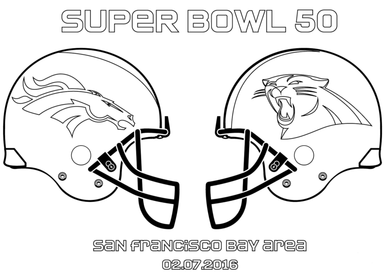 19 Free Super Bowl Coloring Pages Printable
