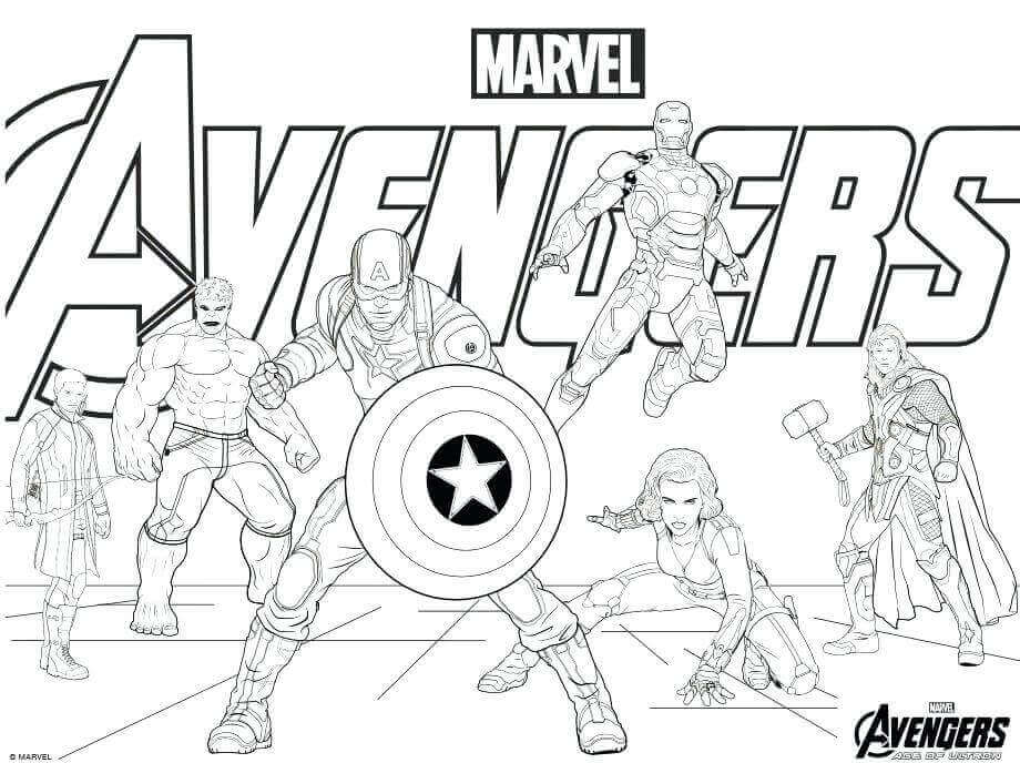 Avengers Coloring Pages - Learny Kids