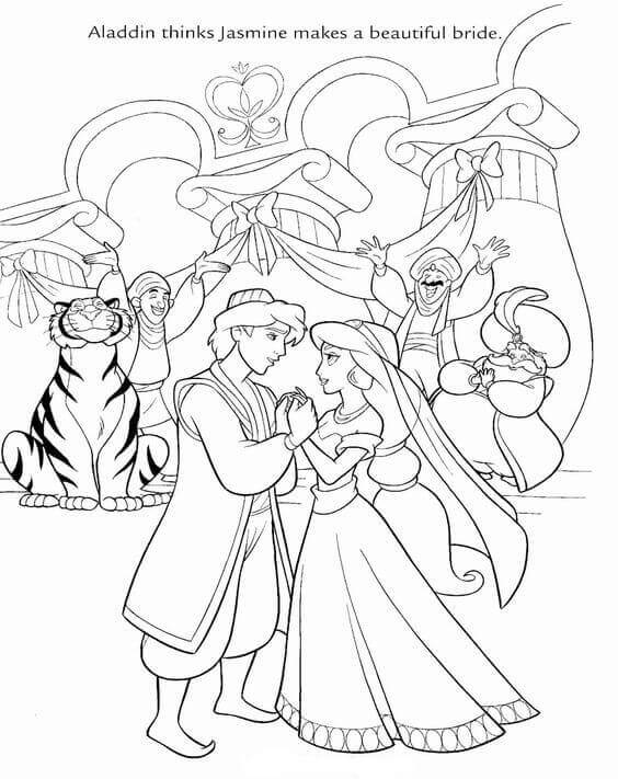 30 free printable aladdin coloring pages