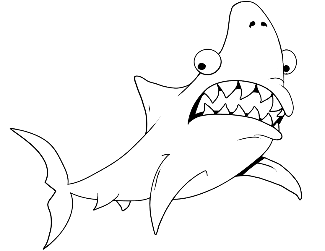 Shark Coloring Pages - Learny Kids