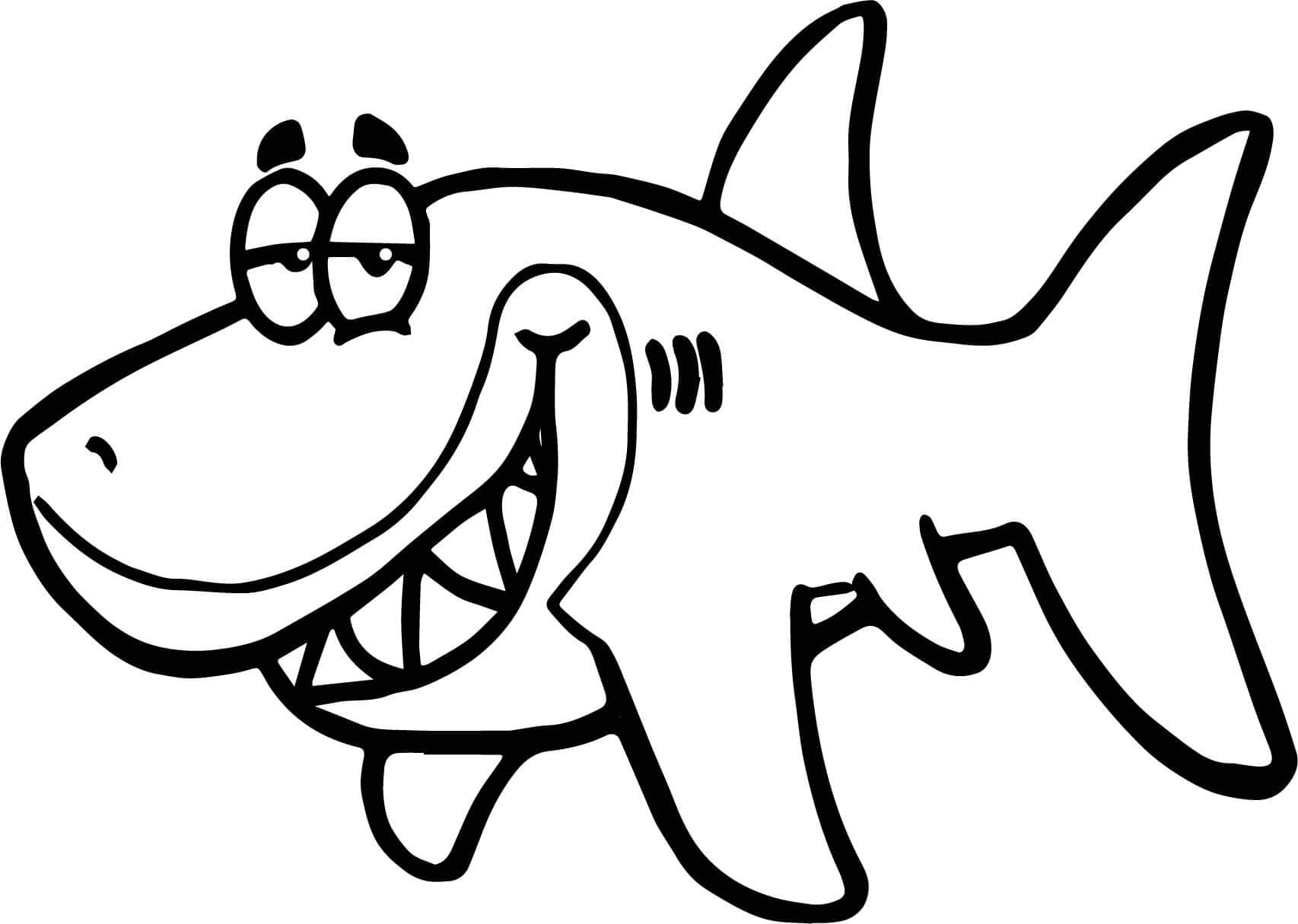 Shark Coloring Pages Great Printable Drawing Cool Kids Sharks Realistic ...