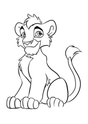 Kovu Coloring Page