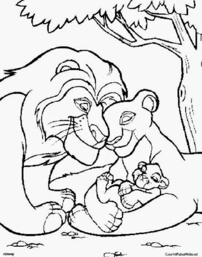 Lion King Coloring Sheets Printable