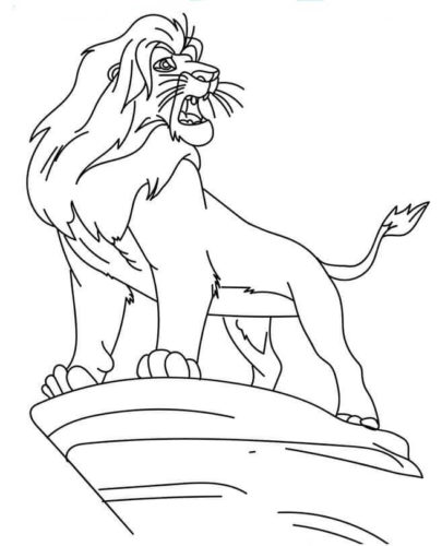 Simba Coloring Pages Printable