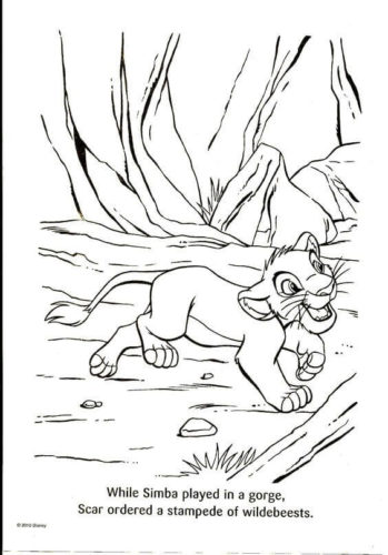 The Lion King Colouring Pages