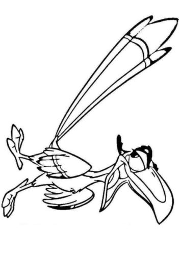 Zazu From Lion King Coloring Page