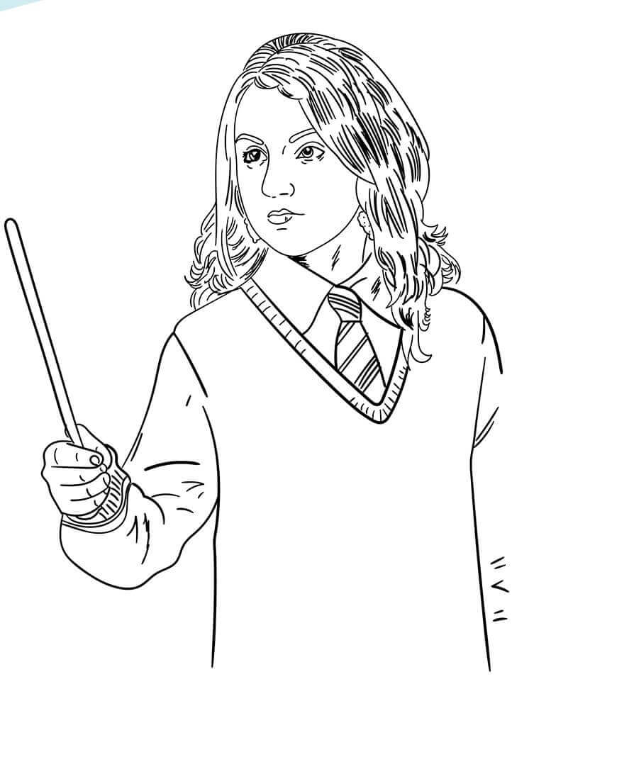 Luna Lovegood Coloring Pages