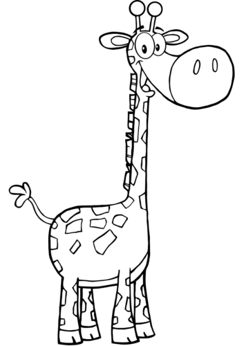 30 Free Giraffe Coloring Pages Printable
