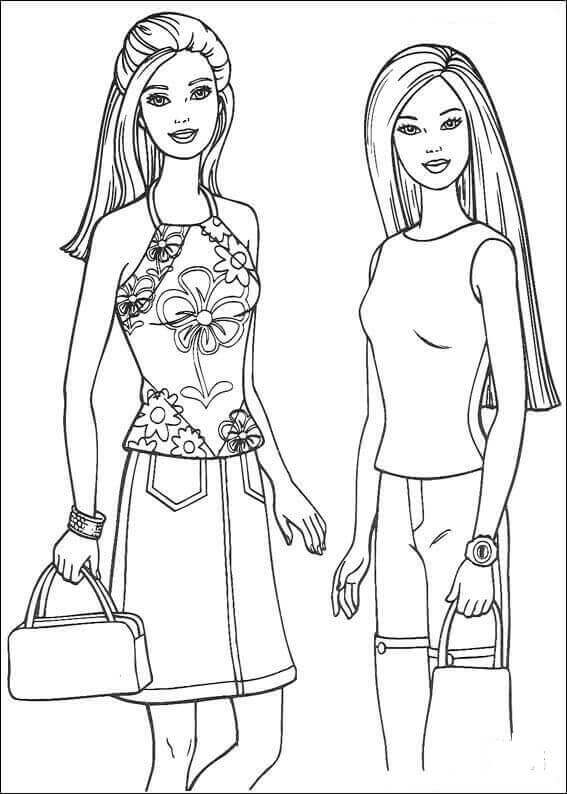 40 Free Barbie Coloring Pages Printable