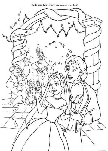 30 Free Belle Coloring Pages Printable