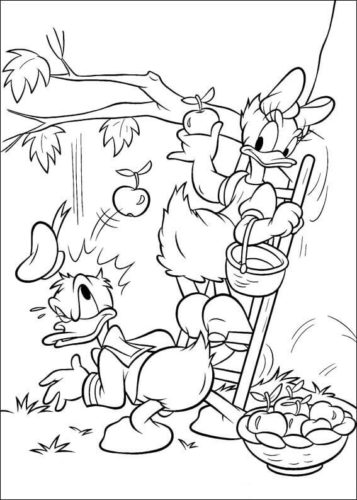 daisy duck face coloring page