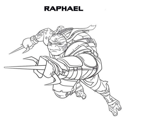 raphael coloring pages