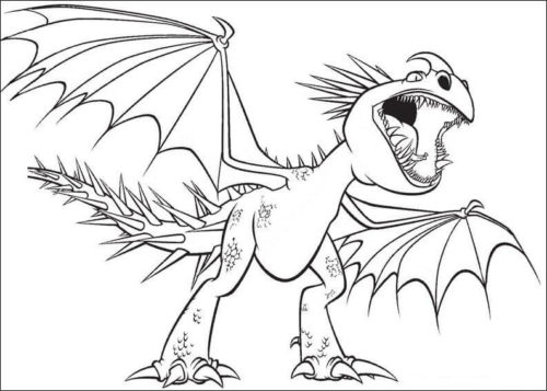 how to train your dragon gronckle coloring pages