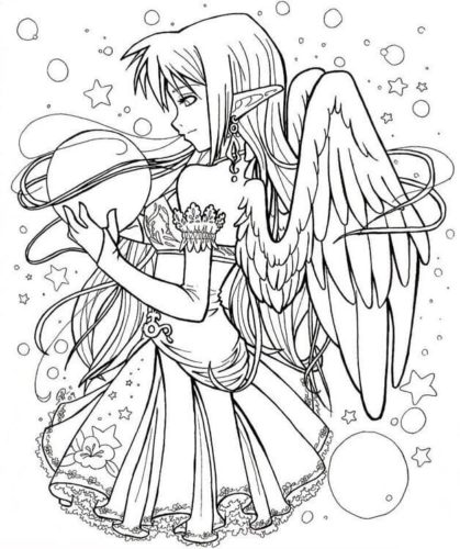 Anime Coloring Pages 92 Med Coloring Page for Kids - Free Anime Printable Coloring  Pages Online for Kids - ColoringPages101.com | Coloring Pages for Kids