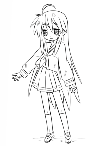 Anime Girls Coloring Pages  100 Printable Coloring Pages