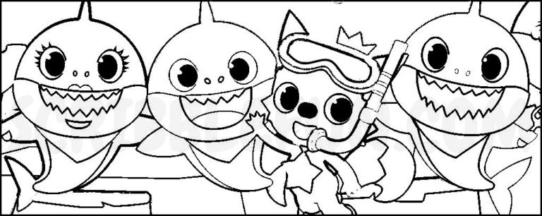 Free Baby Shark Coloring Pages Printable