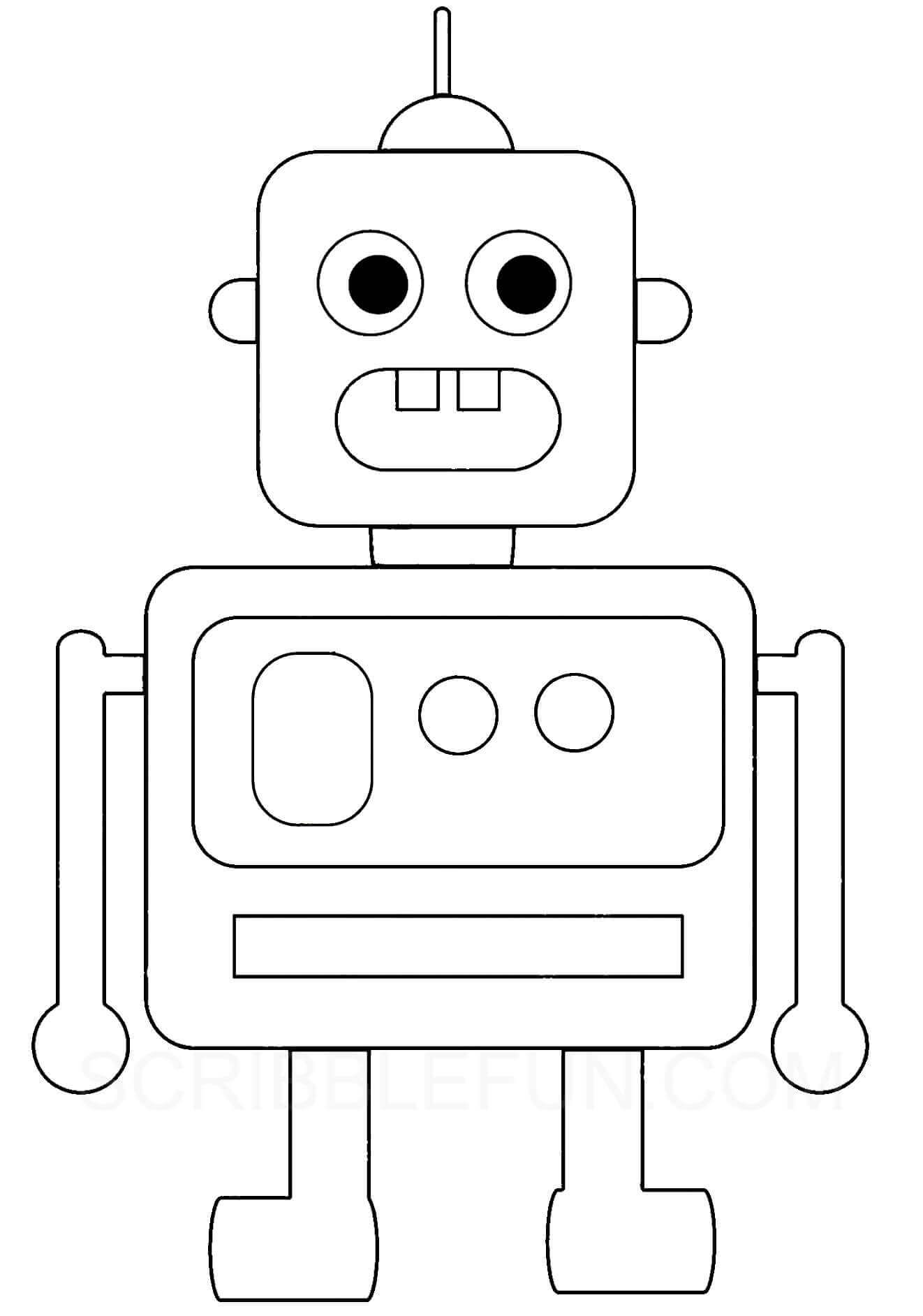 36 Free Robot Coloring Pages Printable