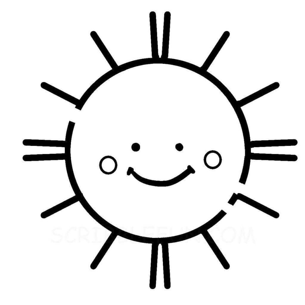 32 Free Sun Coloring Pages Printable