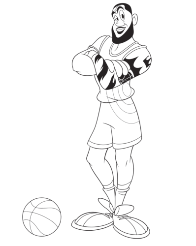free printable space jam a new legacy coloring pages