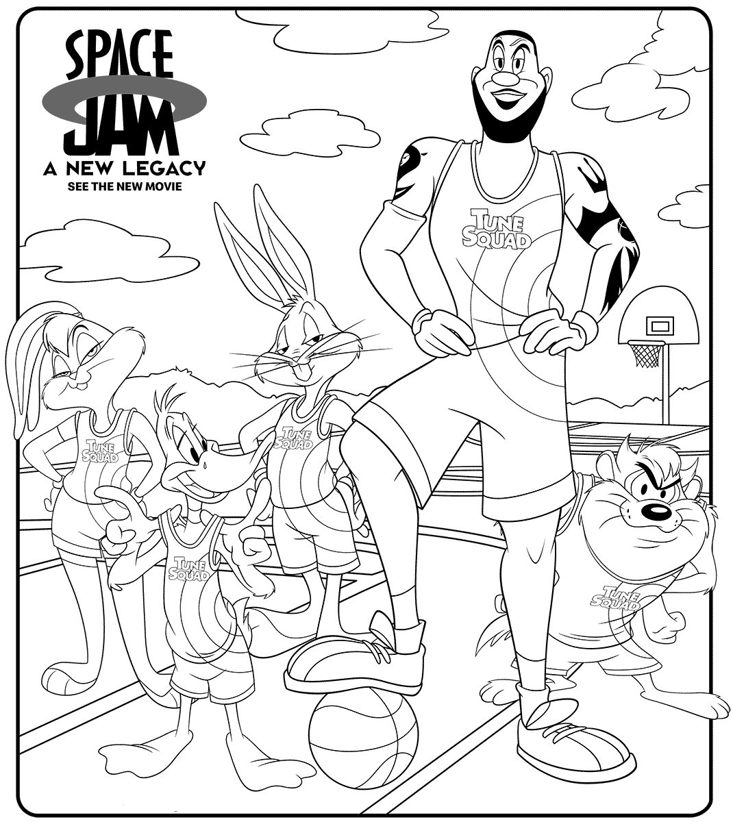 Printable Space Jam Coloring Pages - Printable World Holiday