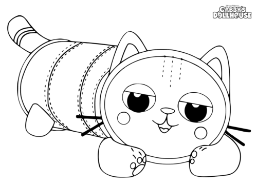 10 Free Gabby’s Dollhouse Coloring Pages Printable