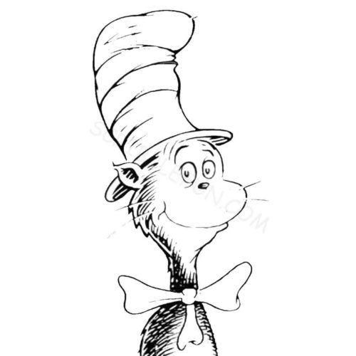17 Free Printable Cat In The Hat Coloring Pages
