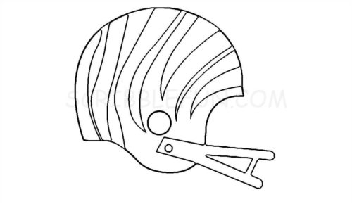 Cincinnati Bengals 1981 logo coloring page