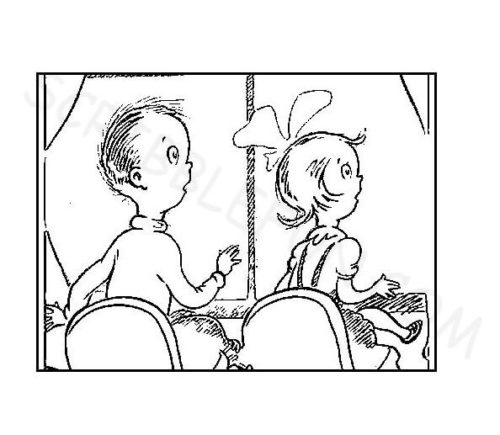 Sally and Conrad coloring page