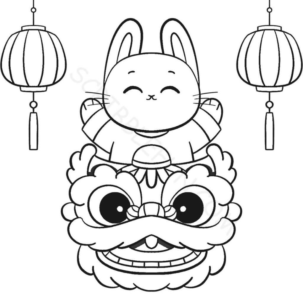 22 Free Printable Chinese New Year 2023 Coloring Pages