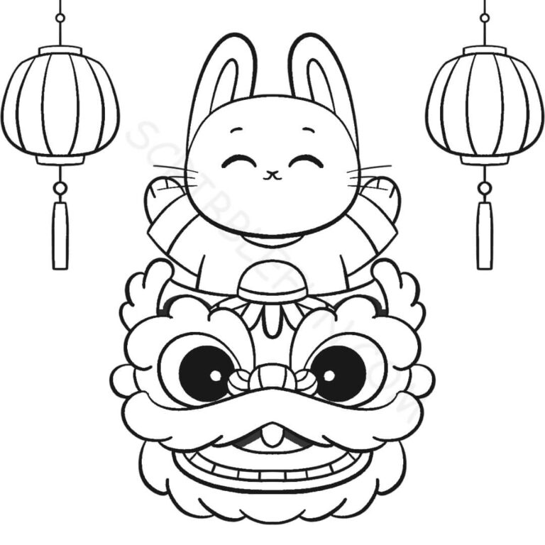 22 Free Printable Chinese New Year 2023 Coloring Pages