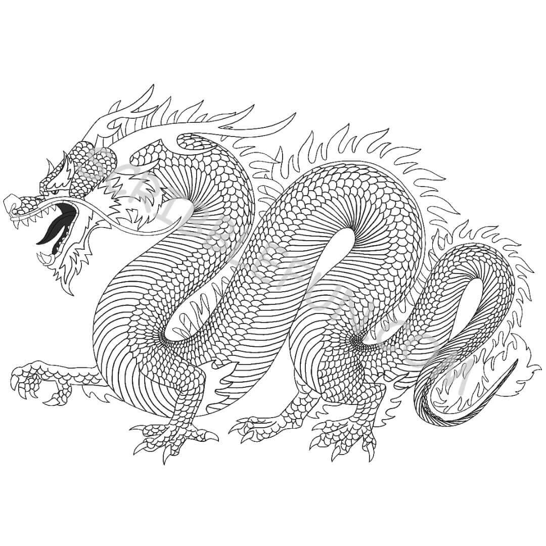 20 Free Printable Chinese New Year 2024 Coloring Pages